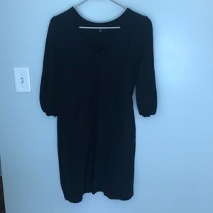 Soft simple black dress
